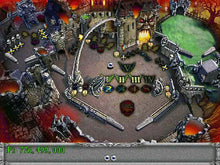 3-D Ultra Pinball: Creep Night screenshot showing a haunted castle pinball table beside green water.