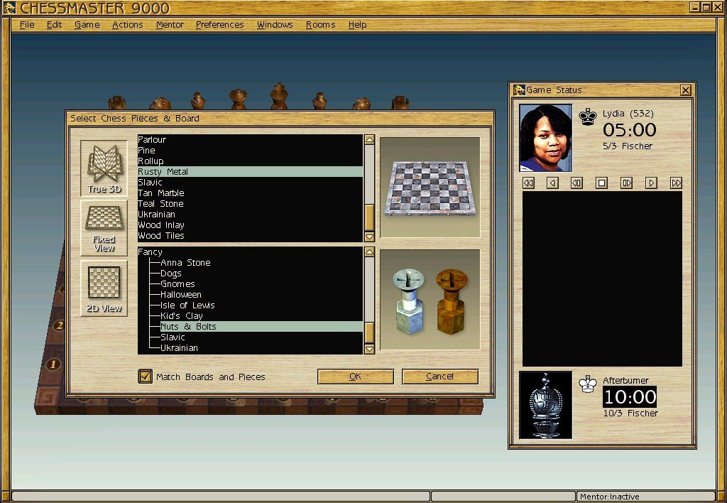 Chessmaster 9000 Disc 1-2 Microsoft Windows PC CD-PC Gamez USA