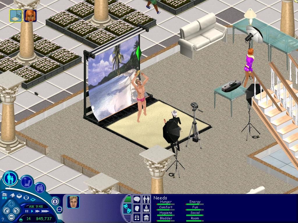 The Sims Superstar Expansion Pack Disc 1-2 Microsoft Windows PC CD-PC Gamez USA
