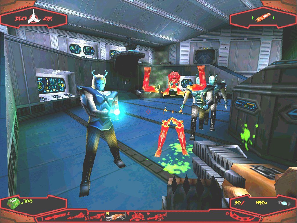 Star Trek The Next Generation Klingon Honor Guard Disc 1-2 Microsoft Windows PC CD-PC Gamez USA