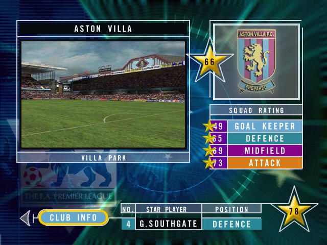 The FA Premier League Stars Microsoft Windows PC CD-PC Gamez USA