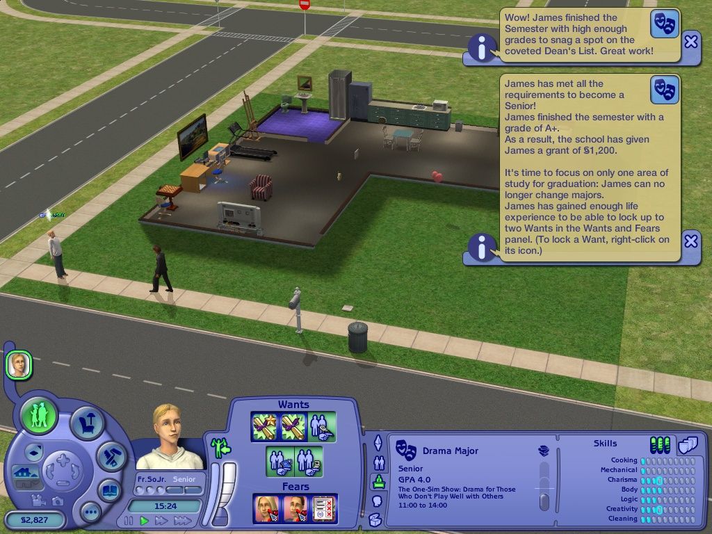 The Sims 2 University Expansion Pack Disc 1-2 Microsoft Windows PC CD-PC Gamez USA
