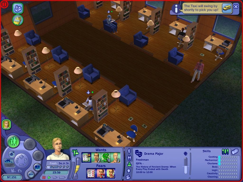The Sims 2 University Expansion Pack Disc 1-2 Microsoft Windows PC CD-PC Gamez USA