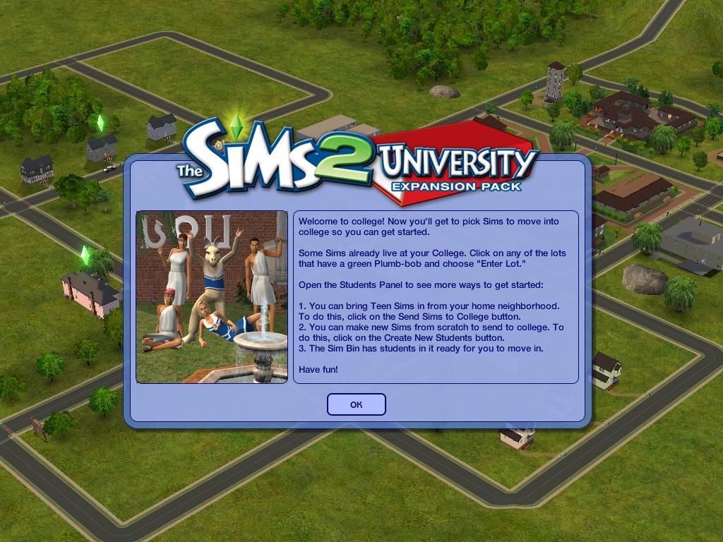 The Sims 2 University Expansion Pack Disc 1-2 Microsoft Windows PC CD-PC Gamez USA