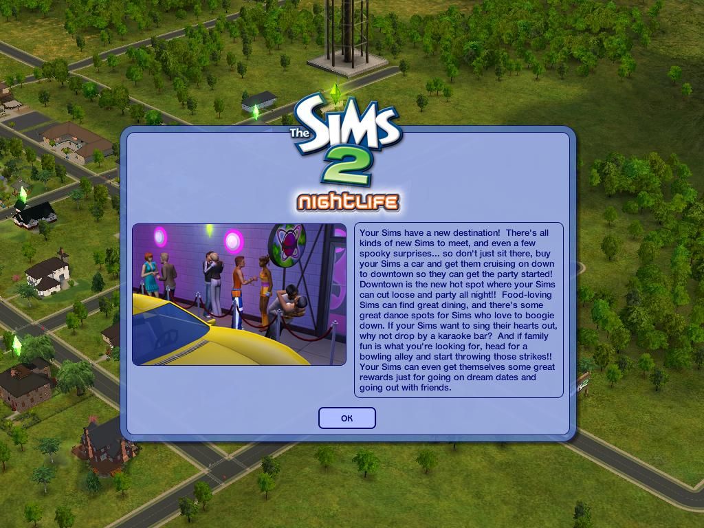 The Sims 2 Nightlife Expansion Pack Disc 1-2 Microsoft Windows PC CD-PC Gamez USA