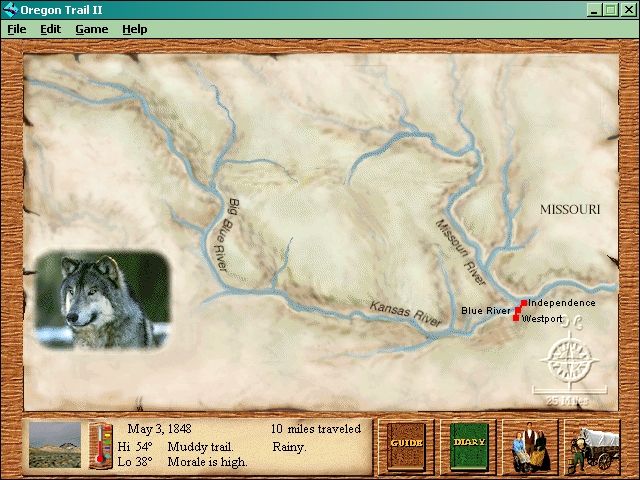 Oregon Trail II Microsoft Windows PC CD-PC Gamez USA
