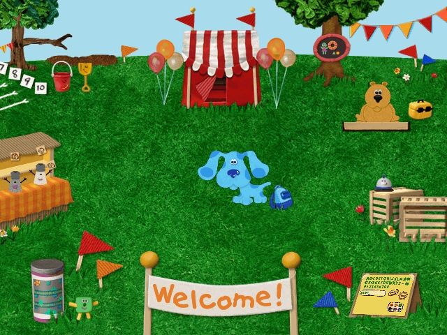 Blue's Clues Blue's 123 Time Activities Microsoft Windows PC CD-PC Gamez USA