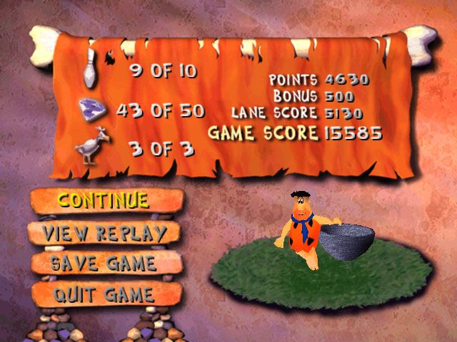 The Flintstones Bedrock Bowling Microsoft Windows PC CD-PC Gamez USA