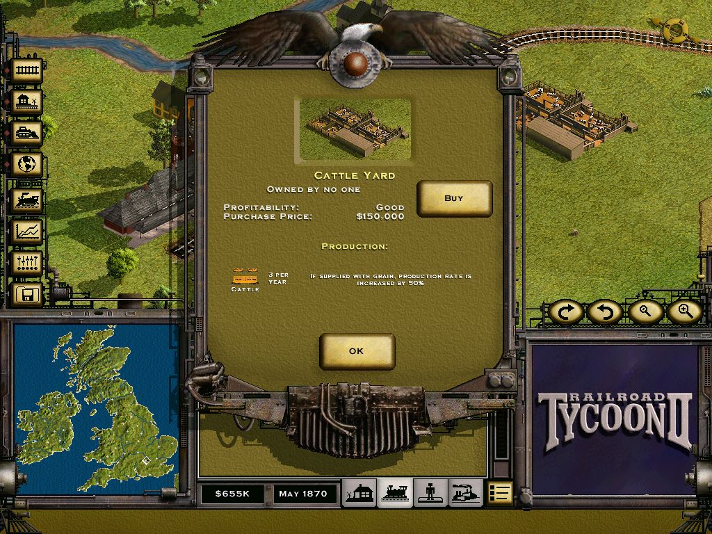 Railroad Tycoon II Microsoft Windows PC CD-PC Gamez USA