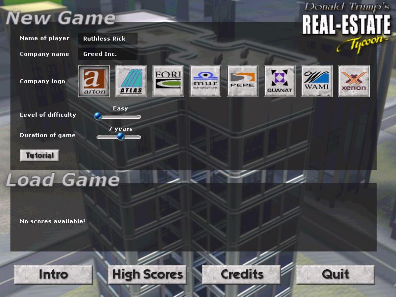 Donald Trump's Real Estate Tycoon Microsoft Windows PC CD-PC Gamez USA