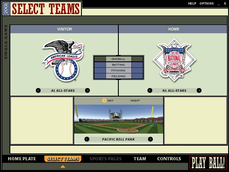 Microsoft Baseball 2001 Microsoft Windows PC CD-PC Gamez USA