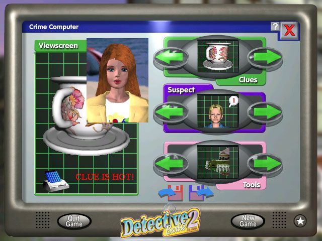 Detective Barbie 2 Vacation Mystery Microsoft Windows PC CD-PC Gamez USA