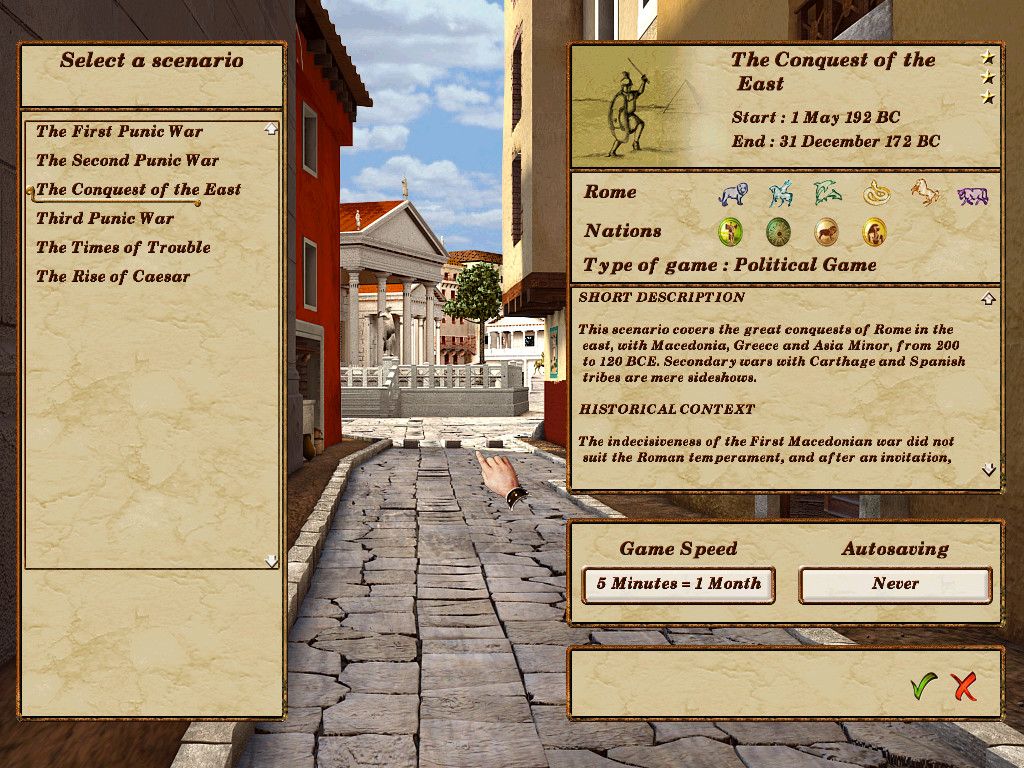 Pax Romana Microsoft Windows PC CD-PC Gamez USA