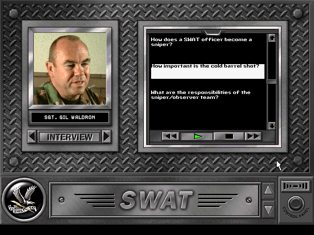 Daryl F. Gates' Police Quest - SWAT Disc 1-4 Microsoft Windows PC CD-PC Gamez USA
