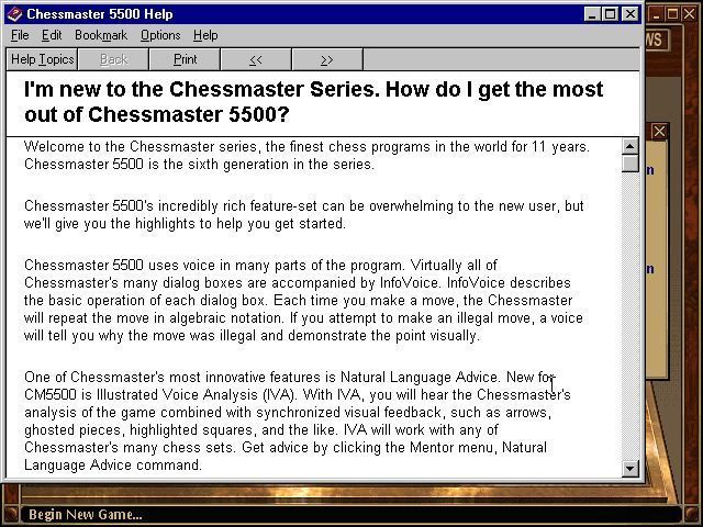 Chessmaster 5500 Microsoft Windows PC CD-PC Gamez USA