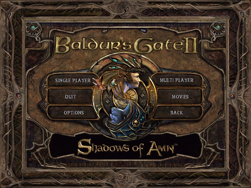 Baldur’s Gate II Shadows of amn Disc 1-4 Microsoft Windows PC CD-PC Gamez USA