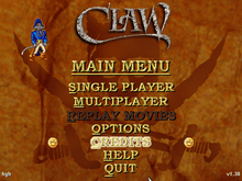 Claw Microsoft Windows PC CD-PC Gamez USA