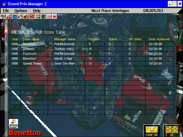Grand Prix Manager 2 Microsoft Windows PC CD-PC Gamez USA