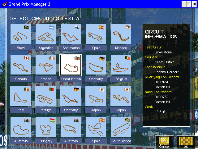 Grand Prix Manager 2 Microsoft Windows PC CD-PC Gamez USA