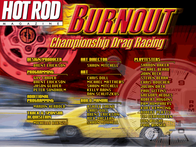 Burnout Championship Drag Racing Microsoft Windows PC CD-PC Gamez USA