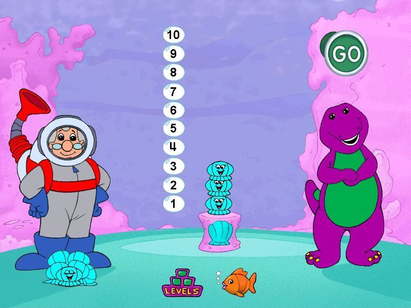 BARNEY UNDER THE SEA Microsoft Windows PC CD-PC Gamez USA