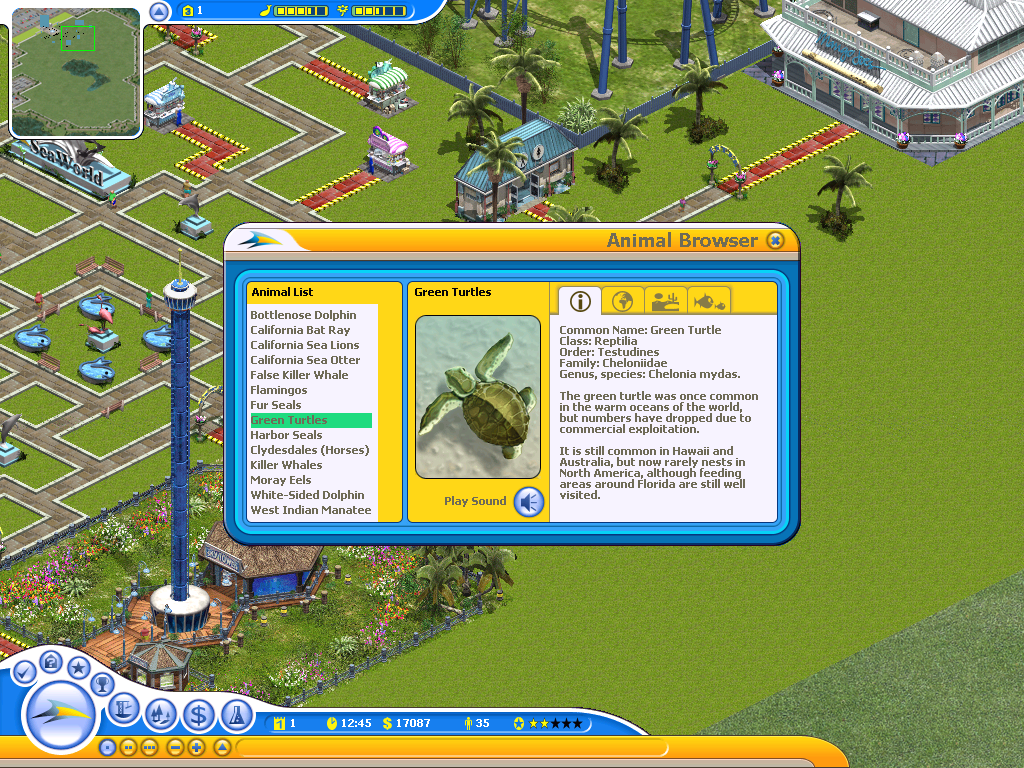 SeaWorld Adventure Parks Tycoon Microsoft Windows PC CD-PC Gamez USA