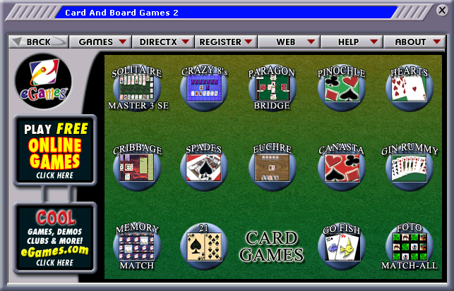 Card & Board Games 2 Microsoft Windows PC CD-PC Gamez USA
