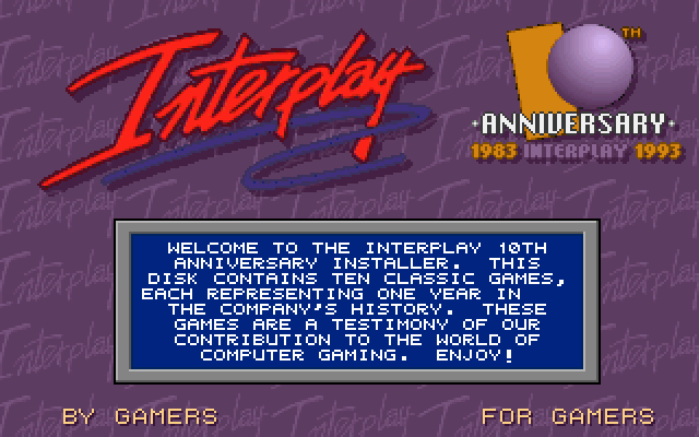 Interplay's 10 Year Anthology - Classic Collection Microsoft Windows PC CD-PC Gamez USA