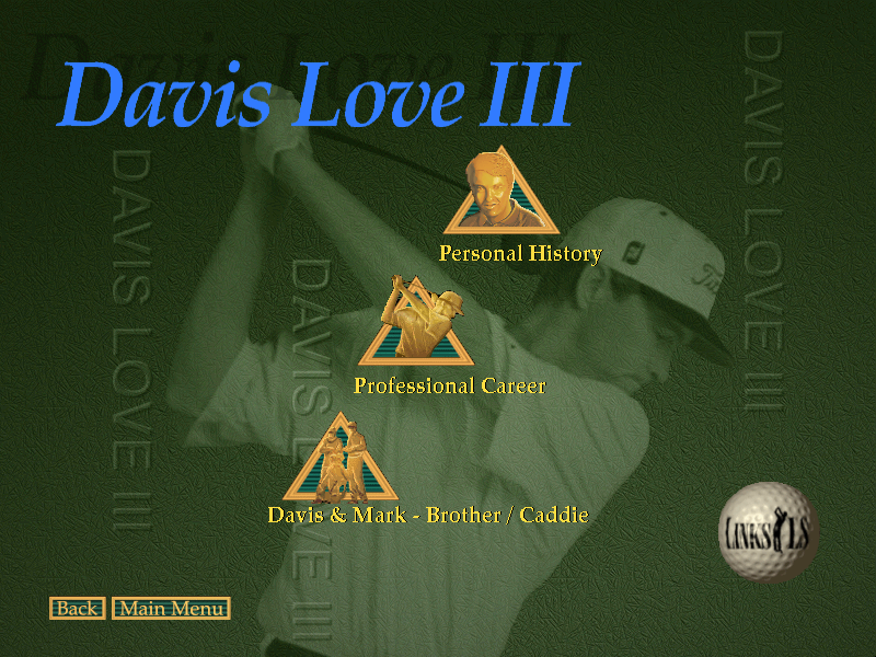 Links LS Tour Player - Davis Love III at Sea Island - The Cloister Microsoft Windows PC CD-PC Gamez USA