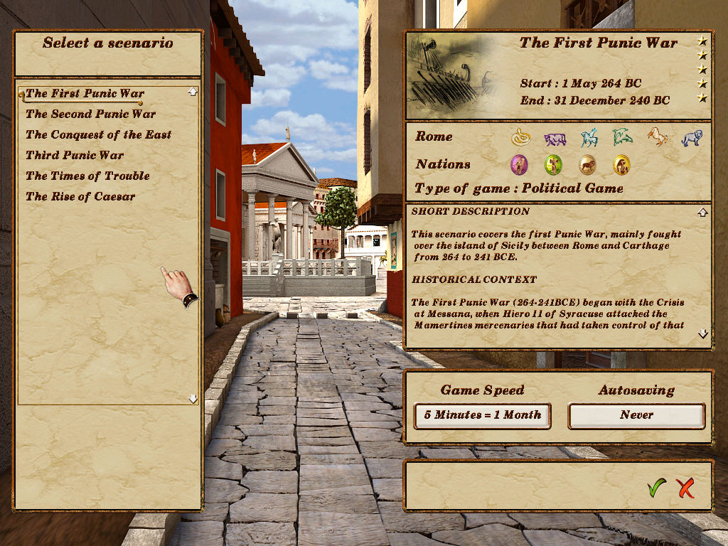 Pax Romana Microsoft Windows PC CD-PC Gamez USA