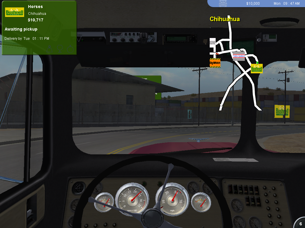 Navigate the roads in 18 Wheels of Steel Pedal to the Metal (2004) Microsoft Windows PC CD, a thrilling trucking simulator.