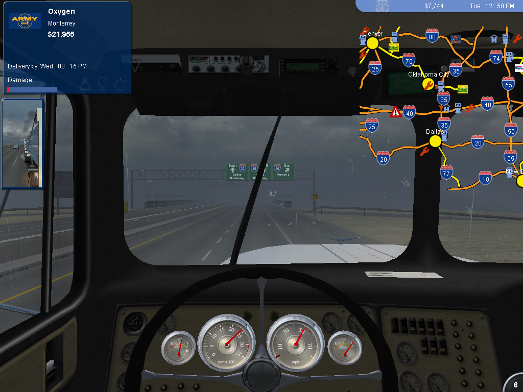Experience the thrill of the road in 18 Wheels of Steel Pedal to the Metal (2004) Microsoft Windows PC CD.