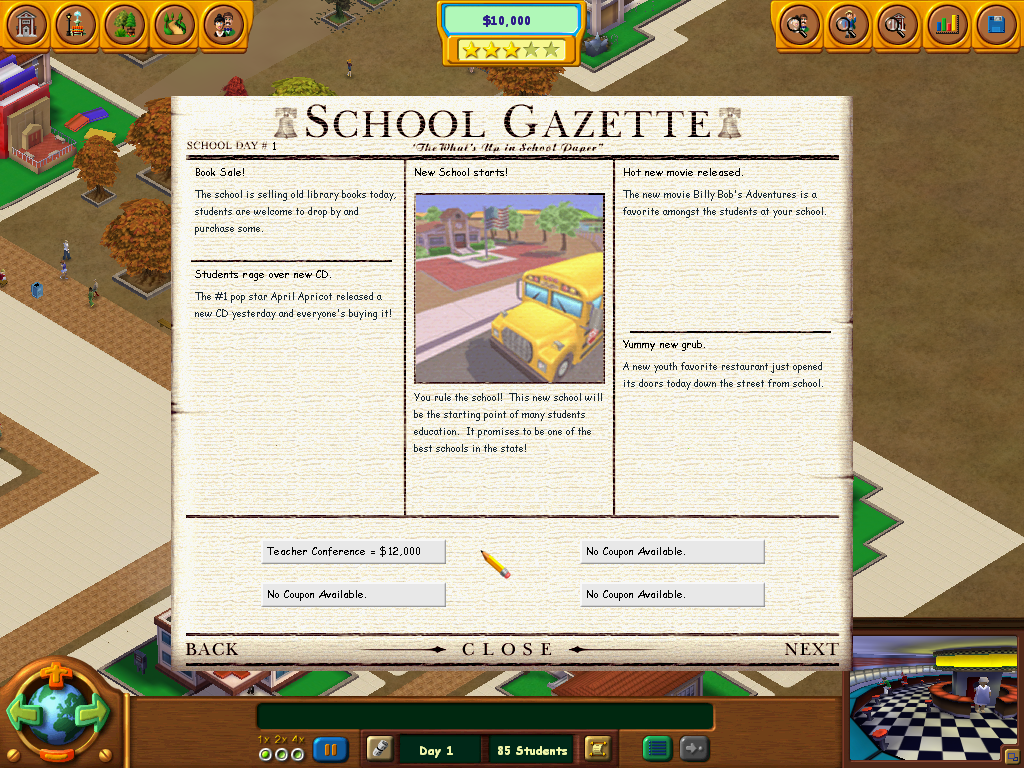 School Tycoon Microsoft Windows PC CD-PC Gamez USA