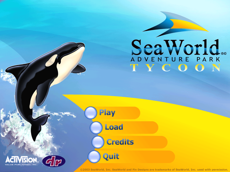 SeaWorld Adventure Parks Tycoon Microsoft Windows PC CD-PC Gamez USA