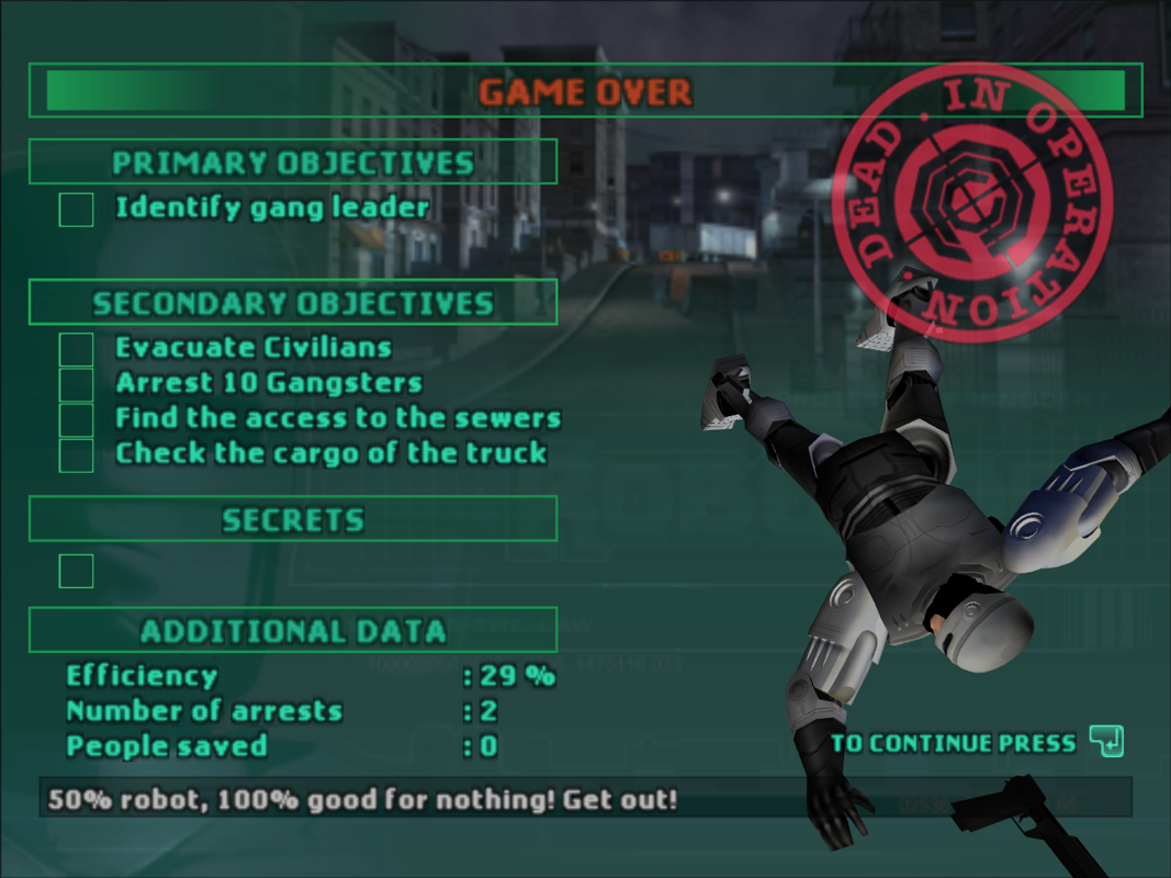 Robocop (2003) Microsoft Windows PC CD-PC Gamez USA