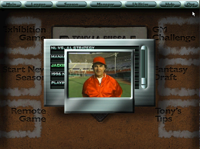 Tony La Russa Baseball 4 Microsoft Windows PC CD-PC Gamez USA