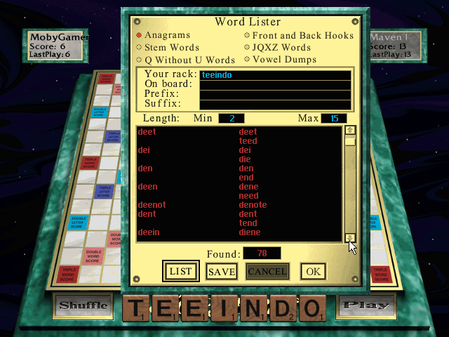 Scrabble Microsoft Windows PC CD-PC Gamez USA