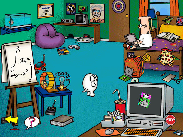 The Totally Techie World of Young Dilbert: Hi-Tech Hijinks Microsoft WIndows PC CD-PC Gamez USA
