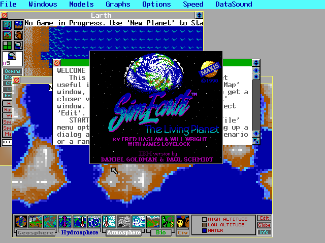 SimEarth Microsoft Windows PC CD-PC Gamez USA