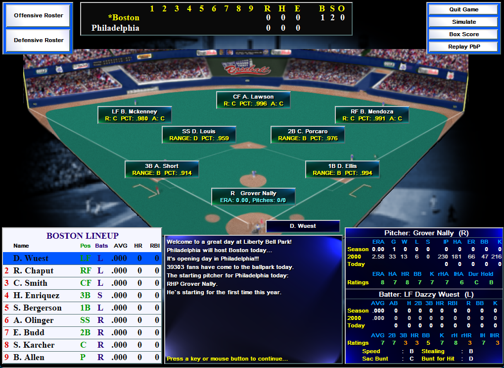 Season Ticket Baseball Microsoft Windows PC CD-PC Gamez USA