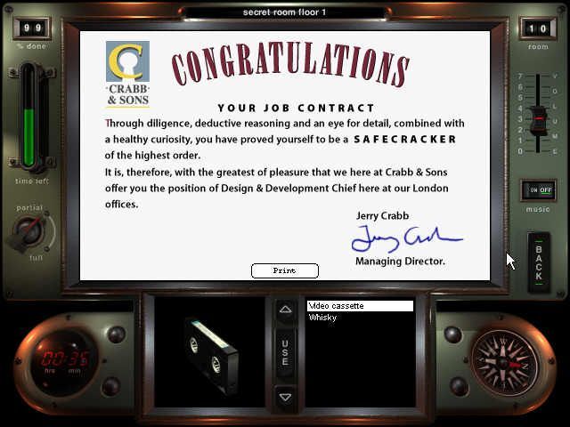 SafeCracker Microsoft Windows PC CD-PC Gamez USA