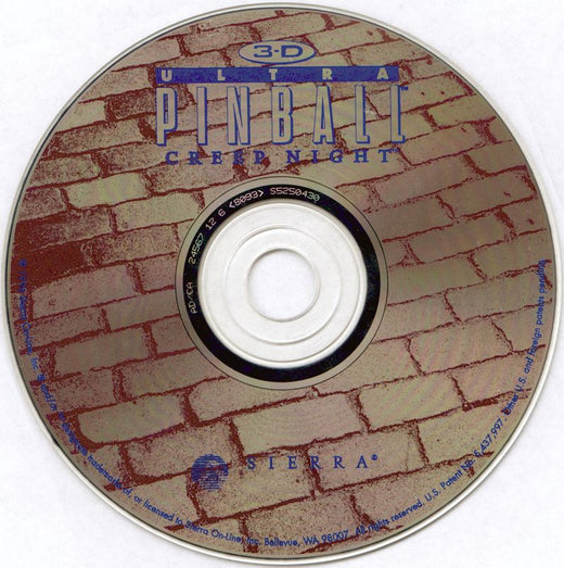 3-D Ultra Pinball Creep Night physical PC game CD - PC Gamez USA
