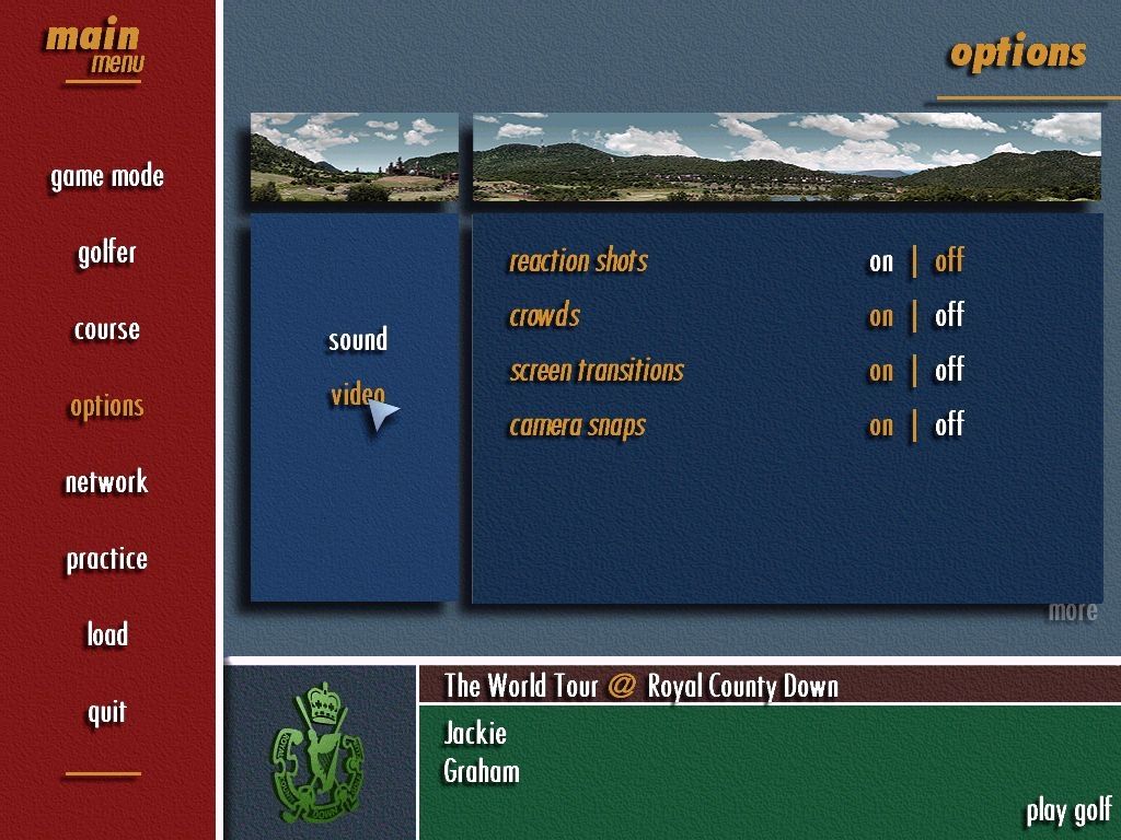 Pro 18 World Tour Golf Disc 1-2 Microsoft Windows PC CD-PC Gamez USA
