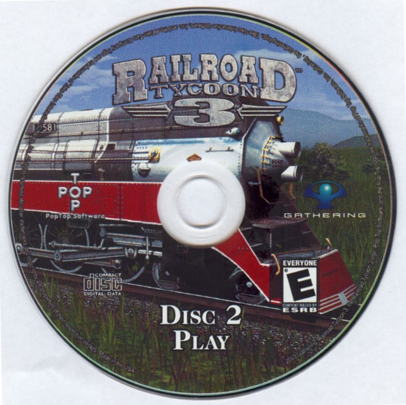 Railroad Tycoon 3 Disc 1-2 Microsoft Windows PC CD-PC Gamez USA