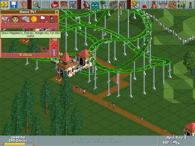 RollerCoaster Tycoon Microsoft Windows PC CD-PC Gamez USA