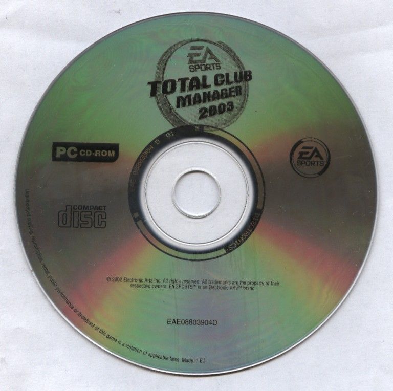 Total Club Manager 2003 Microsoft Windows PC CD-PC Gamez USA