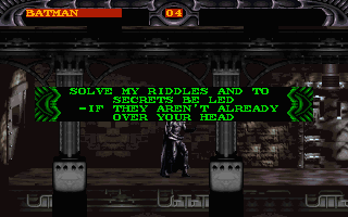 Batman Forever 1996 Microsoft Windows MS-DOS Acclaim-PC Gamez USA