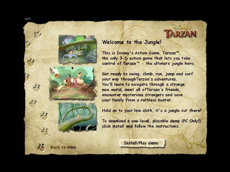 Tarzan Microsoft Windows PC CD-PC Gamez USA