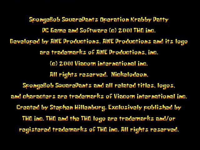 Spongebob Squarepants Operation Krabby Patty Microsoft Windows PC CD-PC Gamez USA