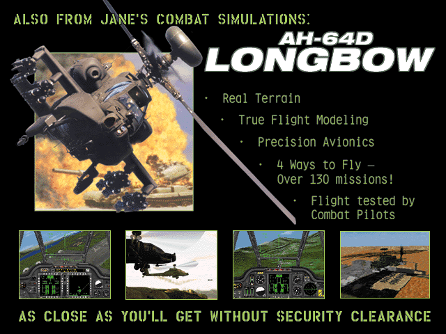 Janes Combat Simulations ATF Advanced Tactical Fighters Gold Microsoft Windows PC CD-PC Gamez USA